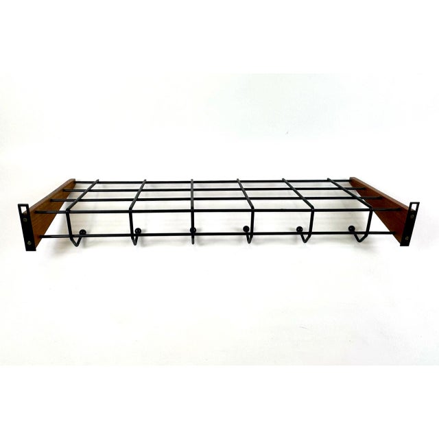 Mid-Century Modern Mid-Century Modern String Teak Coat and Hat Rack, 1960s For Sale - Image 3 of 14