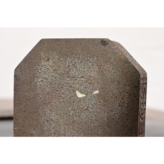 Tiffany Studios New York Zodiac Bronze Inkwell For Sale - Image 9 of 12