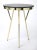 Contemporary Haven Green Marble & Brass Accent Table, Green For Sale - Image 3 of 6