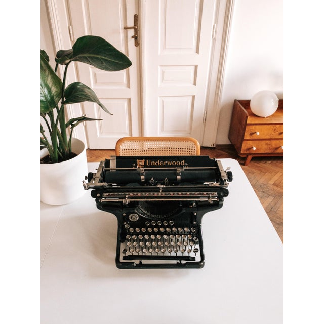 American No. 6 - 14 Qwertz Typewriter from Underwood Elliot Fisher Co., 1930s For Sale - Image 11 of 18