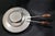 Vintage Mid-Century Modern Stainless Steel & Teak Chafing/Fondue Set - 6 Pc For Sale - Image 4 of 17