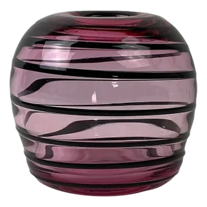94 John Hamon Miller Glass Swirl Bud Vase
