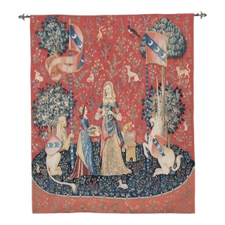 l'Odorat (The Sense of Smell) Tapestry - 183 X 146 Cm (6'0" X 4'10") - Requires Rod Size 4 For Sale