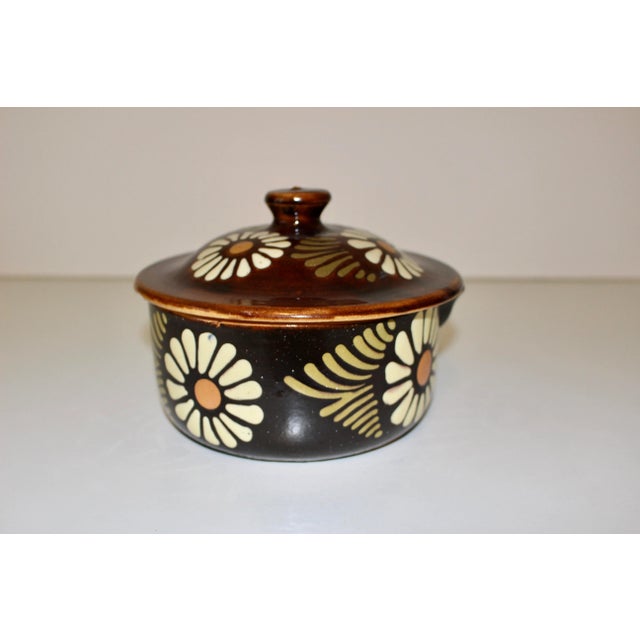 Vintage Stoneware Cheese Fondue Cassoulet For Sale - Image 4 of 9