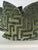Transitional Zinc Textiles "Labyrinth" in Hunting 22" Pillows-a Pair For Sale - Image 3 of 3