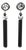 Paco Rabanne Shoulder-Duster Gunmetal Clip Earrings For Sale