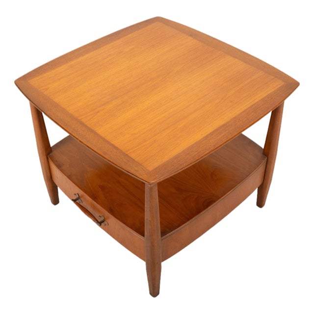 1960s Mid Century Henredon Danish Modern Style Accent End Side Table For Sale