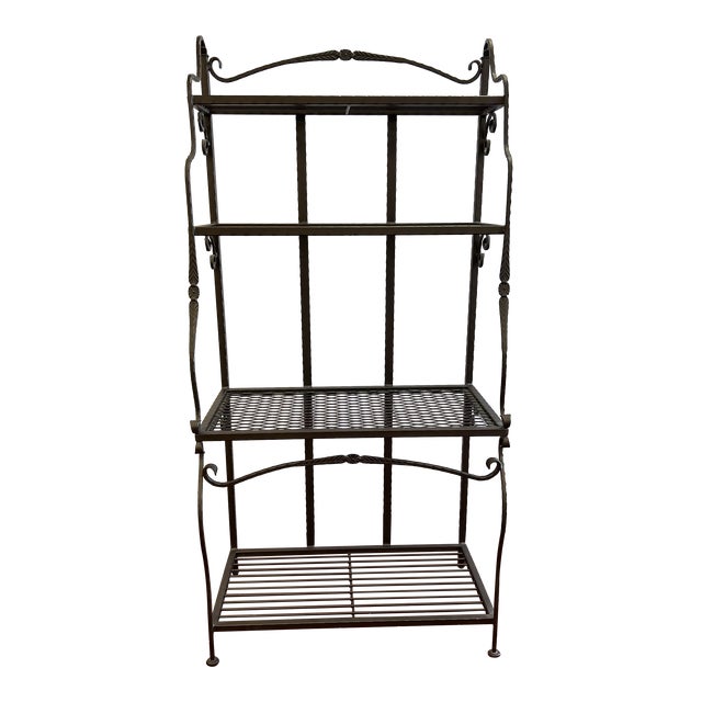 Vintage Classic Wrought Iron Bakers Rack Chairish