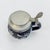 Mid-Century German Cobalt Blue Relief Stein with Pewter Lid, 1940s-1950s For Sale - Image 9 of 12