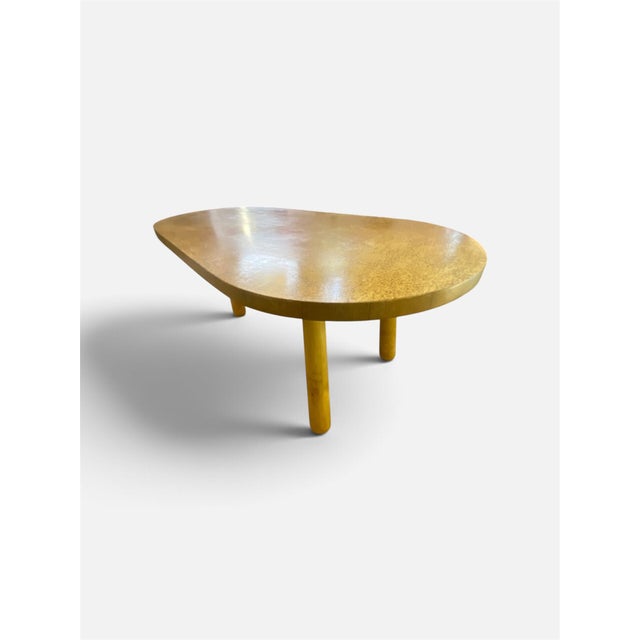 Organic Coffee Table with Elm Burl Top, France, 1950s, in Flawless conditions. Designed 1950 to 1959