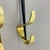 Black Brass Wardrobe Hook Coat Rack Elements in the style of Carl Auböck, Austria, 1950s, Set of 3 For Sale - Image 8 of 18