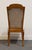 Singer Furniture Solid Golden Oak Mediterranean Cane Back Dining Side Chair 505-07 For Sale In Kansas City - Image 6 of 11