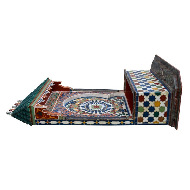 Wood Mid 20th Century Design Handmade Moorish Fountain For Sale - Image 7 of 10