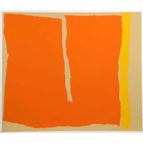 Modern 1980 Raymond Parker "Untitled 13" Signed Print For Sale - Image 3 of 3