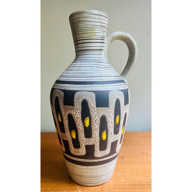 Mid Century West German Ceramic Vase Cartens Scheurich Era For Sale - Image 10 of 10