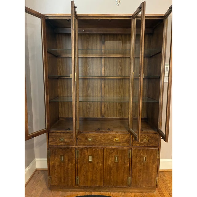 Mid-Century Modern Mid 20th Century China Cabinet With Storage For Sale - Image 3 of 9