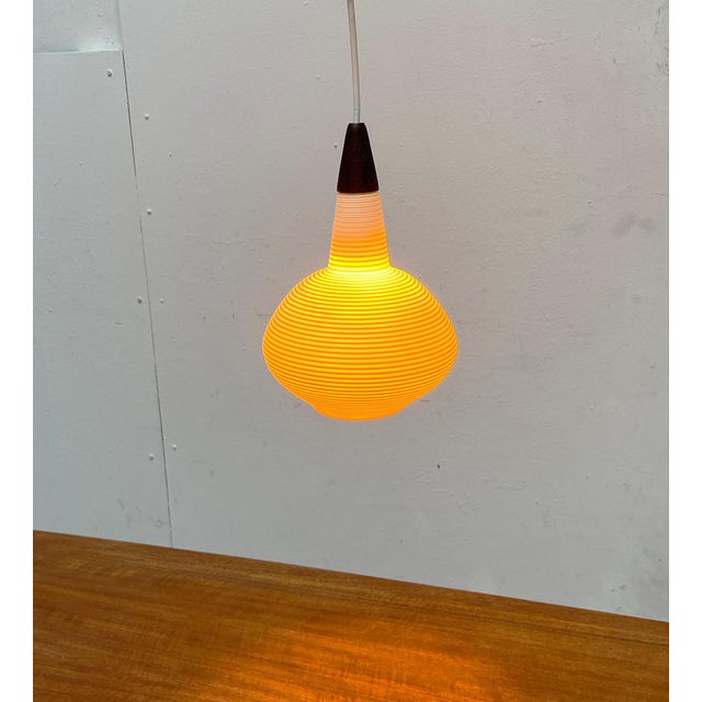 Mid-Century Modern Pendant Lamp by Yasha Heifetz for Rotaflex Heifetz, 1960s For Sale - Image 4 of 18