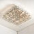 Metal Large Nickel Crystal Glass Flush Mount Lights from Kinkeldey, 1970 For Sale - Image 7 of 18