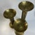 Vtg Solid Brass Candle Holder Set 3 Art Deco Tallest 13in Pillar Round Candles Very good Vintage condition. Some tarnish &...