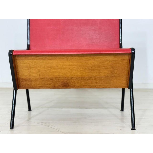 Wood Vintage Industrial Style Bench For Sale - Image 7 of 11