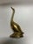 Tall brass swan statue. Brass swan measuring 7” tall.