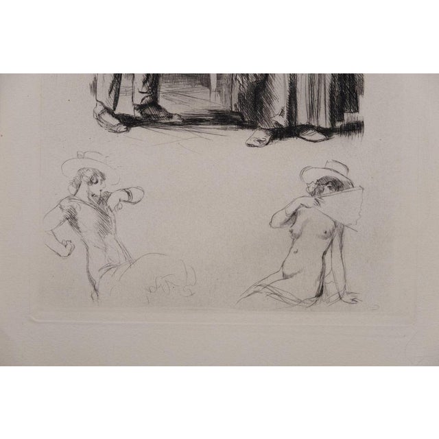 Alméry Lobel-Riche, Discussion animée, Etching For Sale - Image 3 of 7