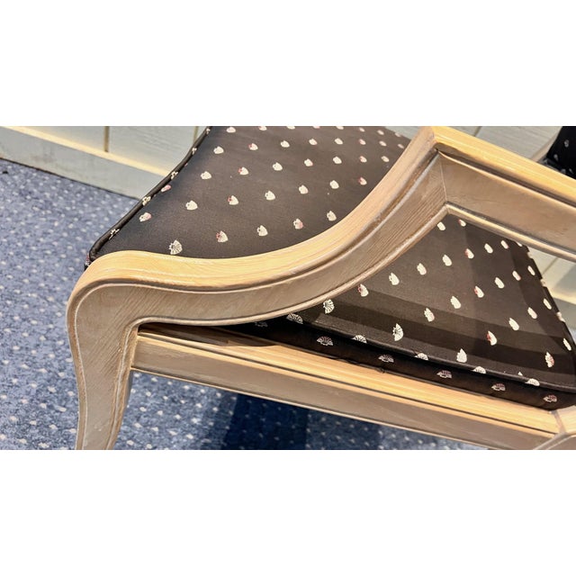 Wood 1990s Century Furniture Whitewash Birch Dining Chairs - Set of 8 For Sale - Image 7 of 12