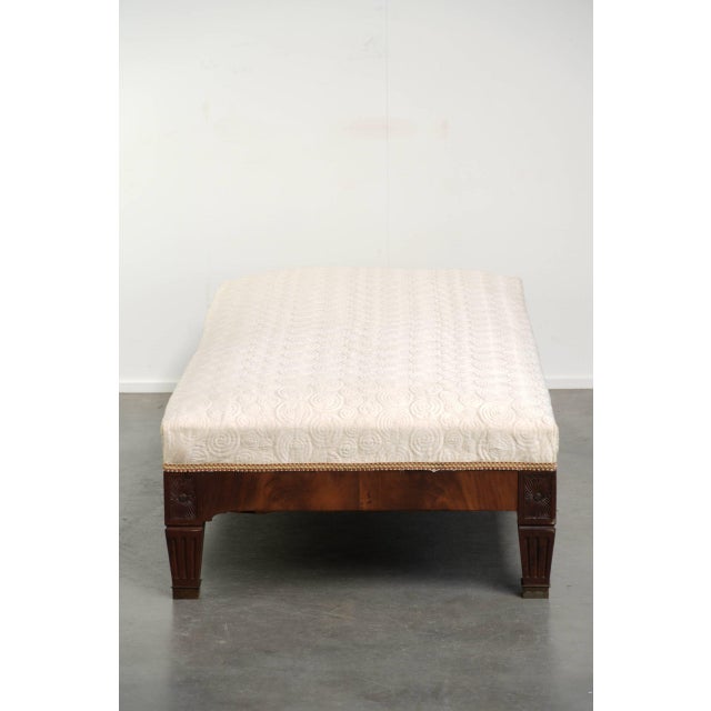 Antique French Empire Style Window Bench with a Silk Seat, 19th Century For Sale - Image 5 of 13
