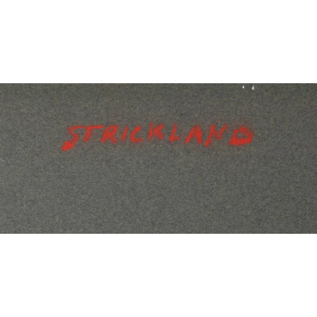 Artist: Thomas Strickland, American (1923 - 1999) Title: Girl with Bonnet Year: circa 1970 Medium: Pastel on Paper, signed...