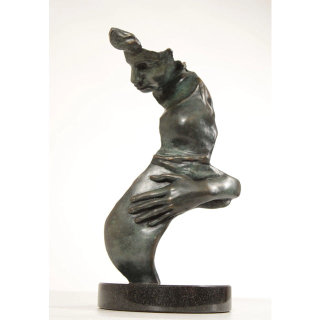 Contemporary Bronze Contemporary Sculpture of Mother, Signed For Sale - Image 3 of 12