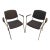 Hightower Modernist Stackable Arm Chairs, Pair For Sale