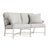 Brown Jordan Venetian Loveseat, Dove frame with Fusion Dove fabric For Sale - Image 12 of 12