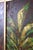 American Pair of houseplant paintings - heavily textured - 70s paintings - midcentury - boho - green paintings - still life - vertical painting -gift For Sale - Image 3 of 10