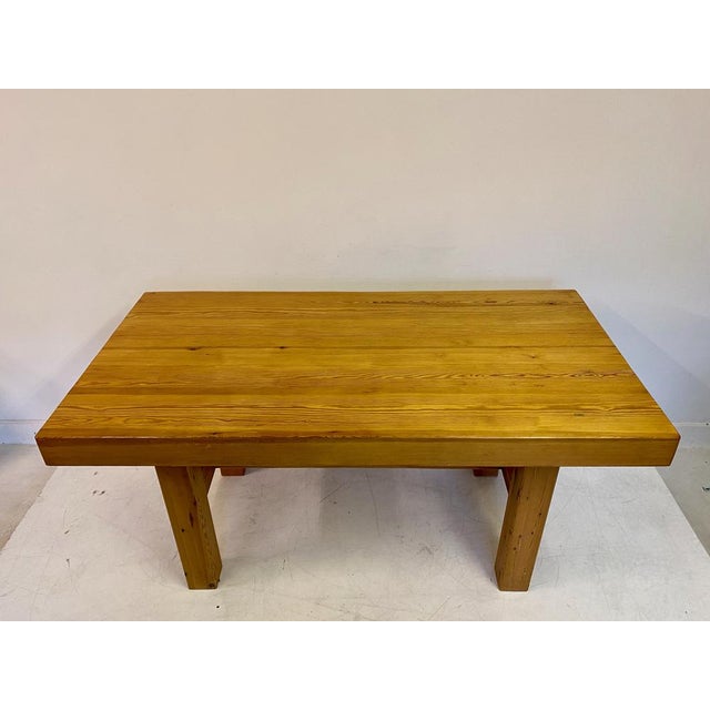 Swedish Chunky Pine Dining Table, 1970s For Sale - Image 11 of 17