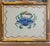 Impressionist Blue Crab in Bamboo Frame an Original Painting by Michelle Heimann. For Sale - Image 3 of 3