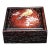 1990s Square Wood Keepsake Box With Mother of Pearl Bird & Floral Inlay For Sale