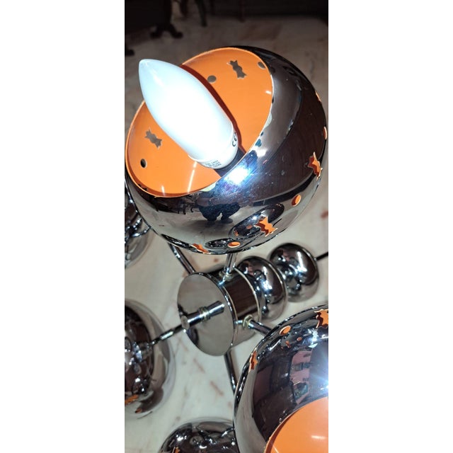 Metal Space Age Ceiling Lamp, 1960 For Sale - Image 7 of 14