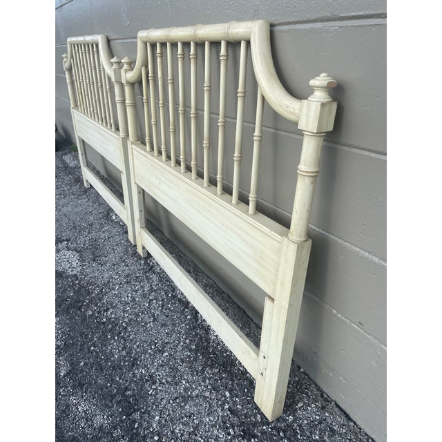 Vintage Thomasville Allegro Faux Bamboo Twin Headboard Pair Chairish