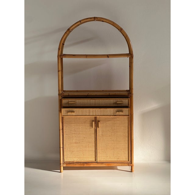 Vintage Sideboard in Rattan and Natural Bamboo, 1970s For Sale - Image 13 of 13