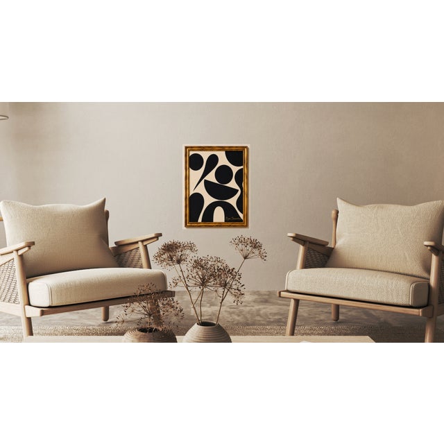 2020s Quiet Geometry Abstract Painting Framed by Bryan Boomershine For Sale - Image 5 of 5