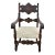 Carved Walnut Tudor Armchair Jacobean Throne Chair Circa 1900 Ornate For Sale
