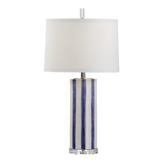 Vietri for Wildwood Sailor Stripe Table Lamp - Blue For Sale