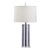 Vietri for Wildwood Sailor Stripe Table Lamp - Blue For Sale
