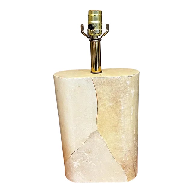 1980s Goatskin Table Lamp Style of Karl Springer For Sale
