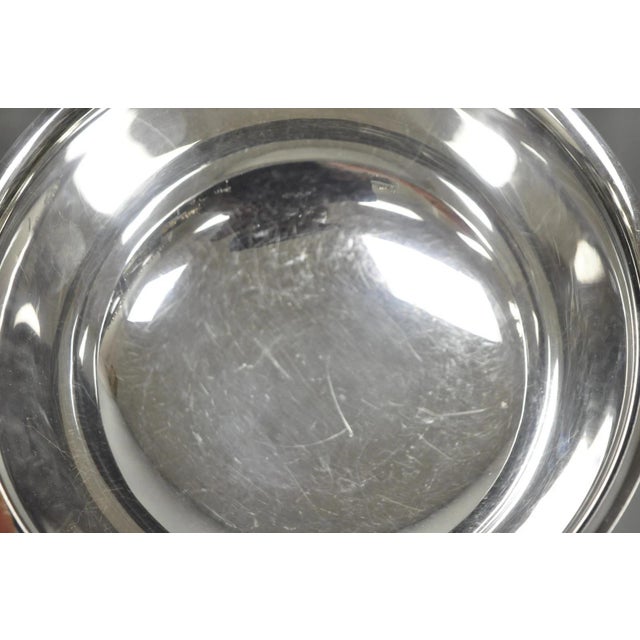 Vintage Mid Century Modern Gorham Yc780 8" Silver Plated Serving Bowl (C) For Sale In Philadelphia - Image 6 of 8