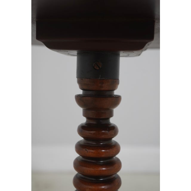 Theodore Alexander Round Etched Copper Top Occasional Table For Sale - Image 12 of 14