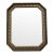 Vintage Gilt Octagonal Wall Mirror With Ornate Frame For Sale