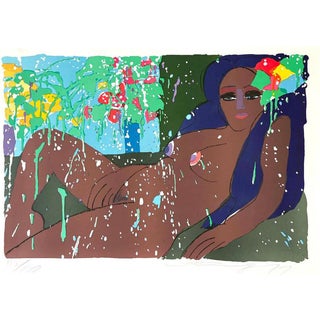 Walasse Ting, Nude Figurative Composition, Lithograph For Sale