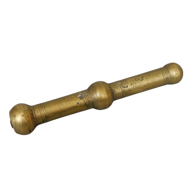 Antique Brass Pharmacy Pestle and Mortar For Sale In Tampa - Image 6 of 7