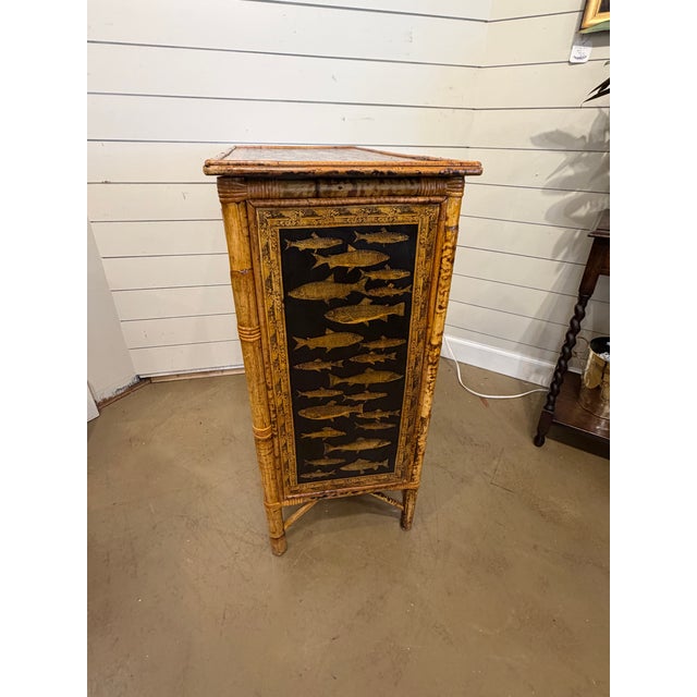 Wood 19th Century English Bamboo Chest For Sale - Image 7 of 13